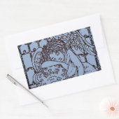 WEEPENDE GUARDIAN ANGEL, SYMPATHIE VOOR DE BEWEGIN RECHTHOEKIGE STICKER (Envelop)