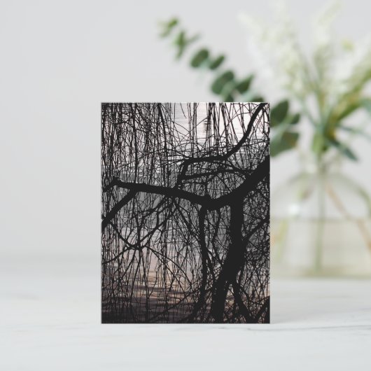 WEEPENDE WILLOW BOMEN BRIEFKAART (Staand voorkant)