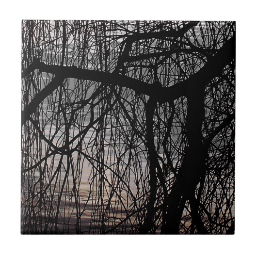 WEEPENDE WILLOW BOMEN TEGELTJE (Voorkant)