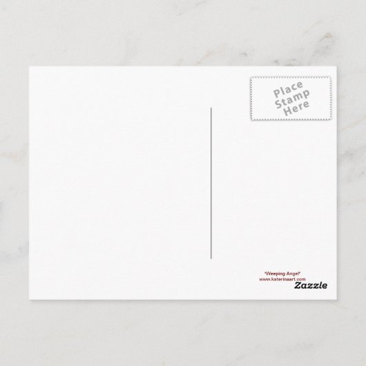Weeping Angel-Briefkaart Briefkaart (Achterkant)