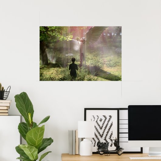 Weeping Angel Daz Studio Digitale Kunst Poster (Thuiskantoor)