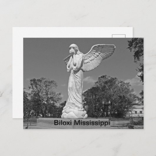 Weeping Angel in Biloxi Visitor Center Briefkaart (Voorkant / Achterkant)