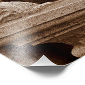 Weeping Angel Photogrpah sepia Foto Afdruk (Hoek)