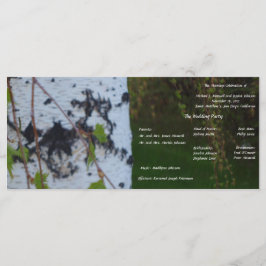 Weeping Birch Wedding Programma Programmakaart