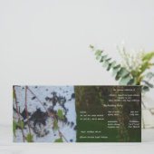 Weeping Birch Wedding Programma Programmakaart (Staand voorkant)