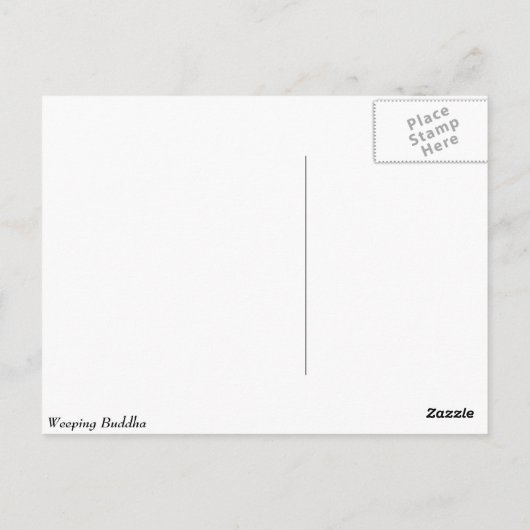 Weeping Boeddha Briefkaart (Achterkant)
