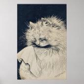  Weeping Cat beroemd gemaakt door Louis William Wa Poster (Voorkant)