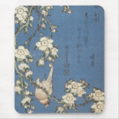 Weeping Cherry and Bullfinch, Hokusai, 1834 Mousep Muismat (Voorkant)