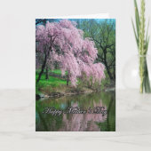 Weeping Cherry Tree Moederdag Kaart (Voorkant)
