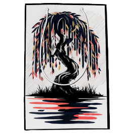 Weeping Fire Black Background Medium Cadeauzakje