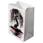 Weeping Fire White Background Medium Cadeauzakje (Achterkant Gekanteld)