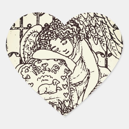 WEEPING GUARDIAN ANGEL CEMETERY STICKERS SHEET HRT (Voorkant)