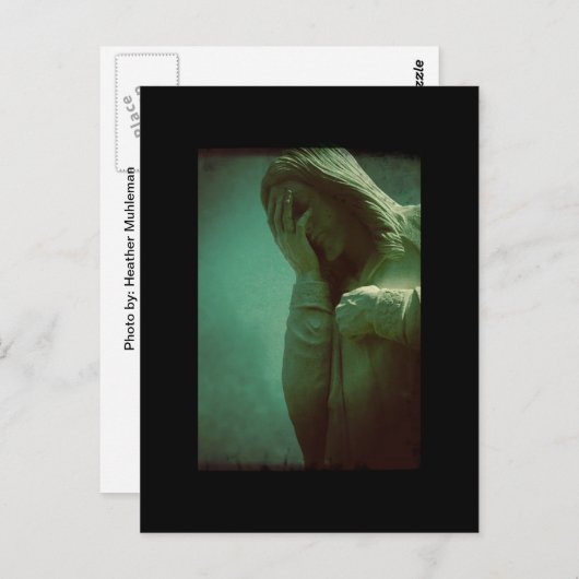 Weeping Jesus Briefkaart Oklahoma City (Voorkant / Achterkant)