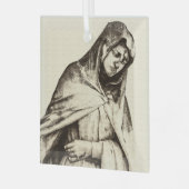 WEEPING MARY Glass Ornament (Voorkant links)