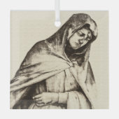 WEEPING MARY Glass Ornament (Voorkant)
