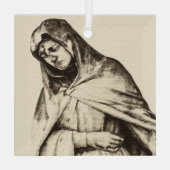 WEEPING MARY Glass Ornament (Achterkant)