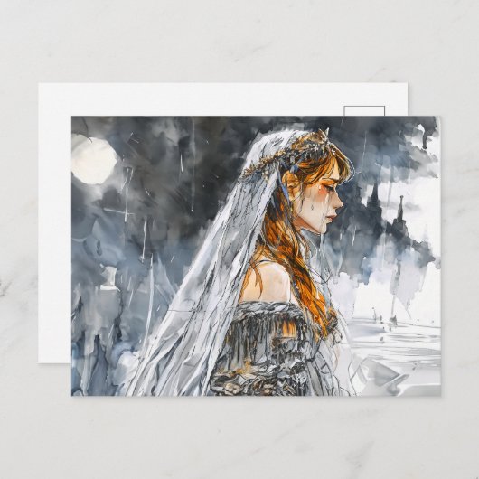 Weeping Princess Rosstrappe Legend Fantasy Scene Briefkaart (Voorkant / Achterkant)