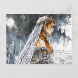 Weeping Princess Rosstrappe Legend Fantasy Scene Briefkaart