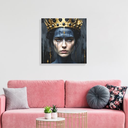 Weeping Queen Canvas Afdruk (Insitu (Woonkamer))