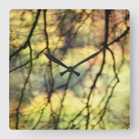 Weeping trees vierkante klok (Voorkant)
