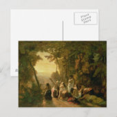 Weeping van de dochter van Jephthah, 1846 Briefkaart (Voorkant / Achterkant)