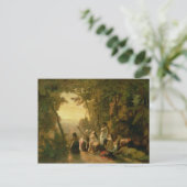 Weeping van de dochter van Jephthah, 1846 Briefkaart (Staand voorkant)