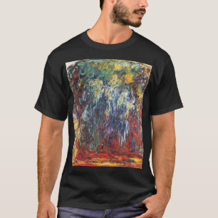 Weeping Willow at Giverny beroemd gemaakt door Cla T-shirt