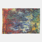 Weeping Willow at Giverny beroemd gemaakt door Cla Theedoek (Horizontaal)