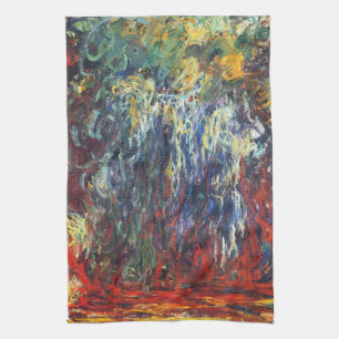 Weeping Willow at Giverny beroemd gemaakt door Cla Theedoek