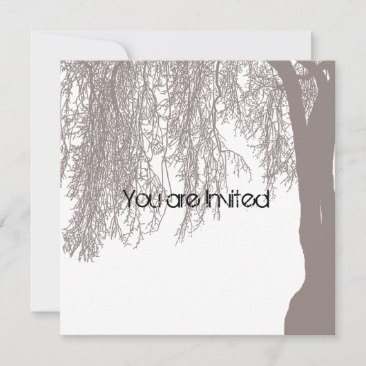 Weeping Willow Baby shower Kaart (Voorkant)