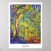 Weeping Willow Claude Monet Poster (Voorkant)