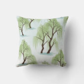 Weeping willow design kussen (Achterkant)