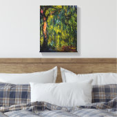 Weeping Willow door Claude Monet Canvas Afdruk (Insitu (Slaapkamer))