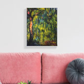 Weeping Willow door Claude Monet Canvas Afdruk (Insitu (Woonkamer))
