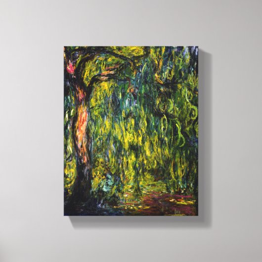 Weeping Willow door Claude Monet Canvas Afdruk (Voorkant)