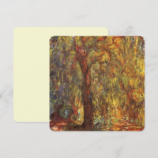 Weeping Willow door Claude Monet, Kunst (Voorkant / Achterkant)