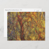 Weeping Willow door Claude Monet,  Kunst Briefkaart (Voorkant / Achterkant)