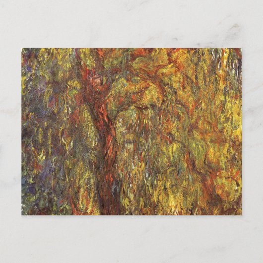 Weeping Willow door Claude Monet,  Kunst Briefkaart (Voorkant)