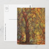 Weeping Willow door Claude Monet,  Kunst Briefkaart (Voorkant / Achterkant)