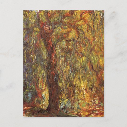 Weeping Willow door Claude Monet,  Kunst Briefkaart (Voorkant)