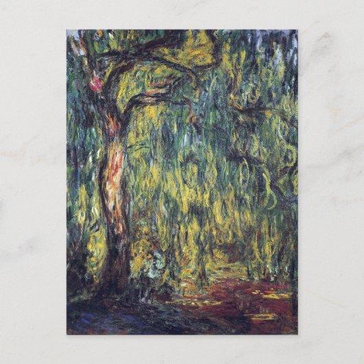 Weeping Willow door Claude Monet,  Kunst Briefkaart (Voorkant)