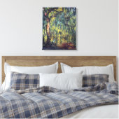 Weeping Willow door Claude Monet, Kunst Canvas Afdruk (Insitu (Slaapkamer))