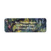 Weeping Willow door Claude Monet,  Kunst Etiket (Voorkant)