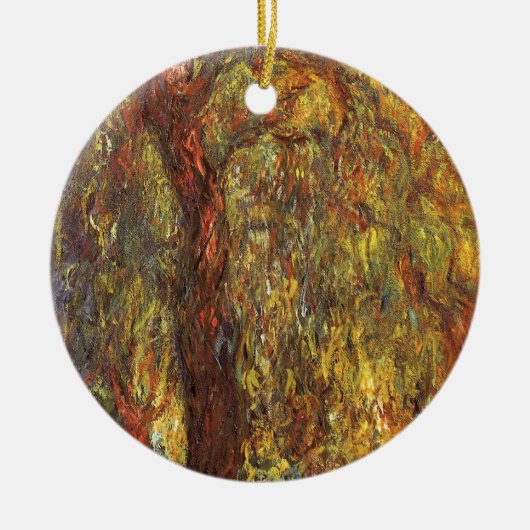 Weeping Willow door Claude Monet, Kunst Keramisch Ornament (Voorkant)