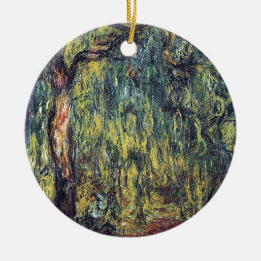 Weeping Willow door Claude Monet, Kunst Keramisch Ornament (Voorkant)