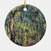 Weeping Willow door Claude Monet, Kunst Keramisch Ornament (Achterkant)