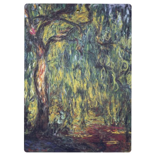 Weeping Willow door Claude Monet,  Kunst Klembord (Achterkant)