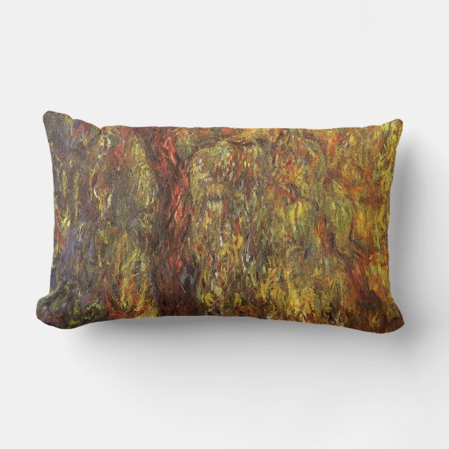 Weeping Willow door Claude Monet,  Kunst Kussen (Voorkant)