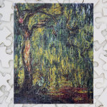 Weeping Willow door Claude Monet,  Kunst Legpuzzel<br><div class="desc">Wonende Willow II (1918) van Claude Monet is een impressionistisch schilderij van fijne kunst in de natuur. Het maakt deel uit van een reeks wilde boomschilderijen die Monet in zijn tuinen in Giverny (Frankrijk) schilderde. Een boomgaard in een bos tijdens het herfstseizoen. Over de kunstenaar: Claude Monet (1840-1926) was een...</div>