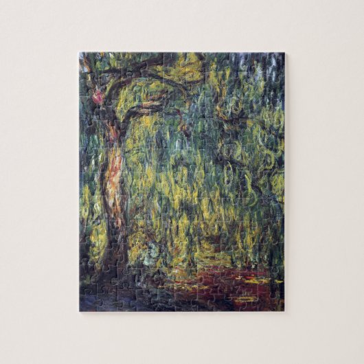 Weeping Willow door Claude Monet,  Kunst Legpuzzel (Verticaal)